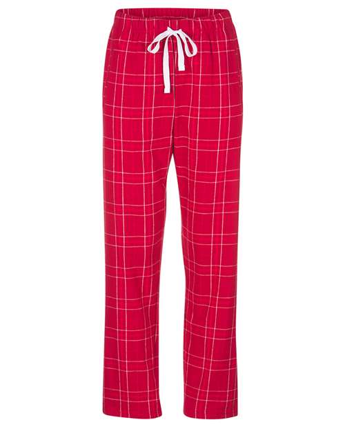 Load image into Gallery viewer, Boxercraft BW6620 Women's Haley Flannel Pants - Crimson Field Day Plaid