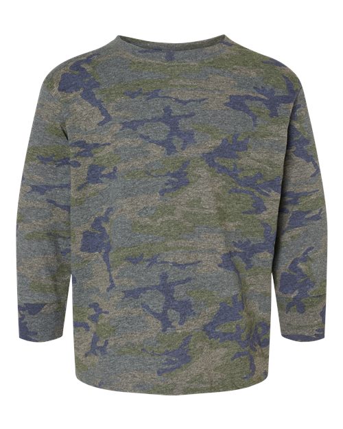 Load image into Gallery viewer, Toddler Fine Jersey Long Sleeve Tee - Vintage Camo