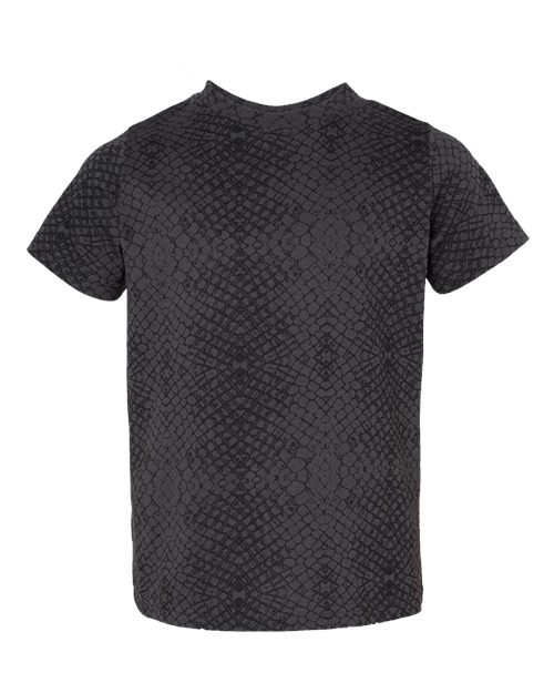 Load image into Gallery viewer, Toddler Fine Jersey Tee - Black Reptile