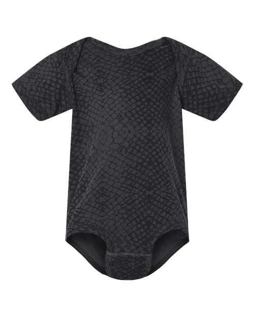 Load image into Gallery viewer, Infant Fine Jersey Bodysuit - Black Reptile