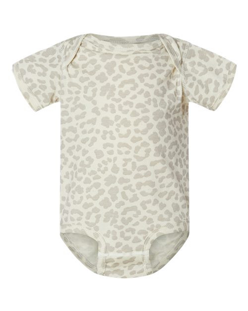 Load image into Gallery viewer, Infant Fine Jersey Bodysuit - Natural Leopard