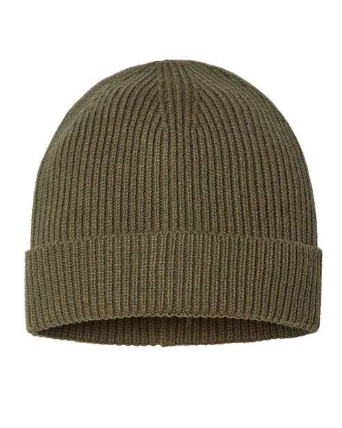 Load image into Gallery viewer, Atlantis Headwear ANDY Sustainable Fine Rib Cuffed Beanie - Olive