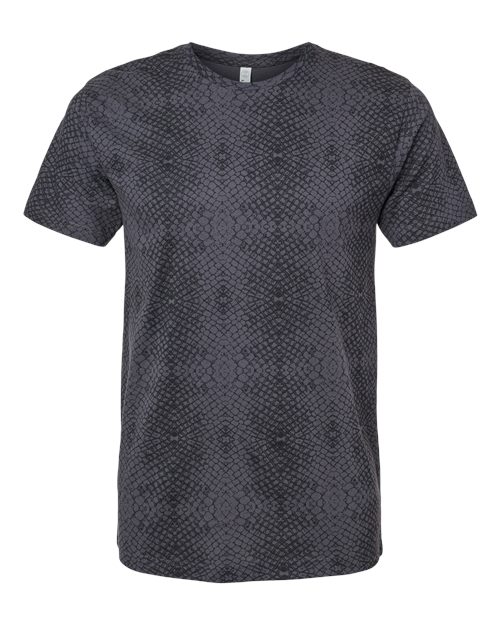Load image into Gallery viewer, LAT 6901 Unisex Fine Jersey Tee - Black Reptile