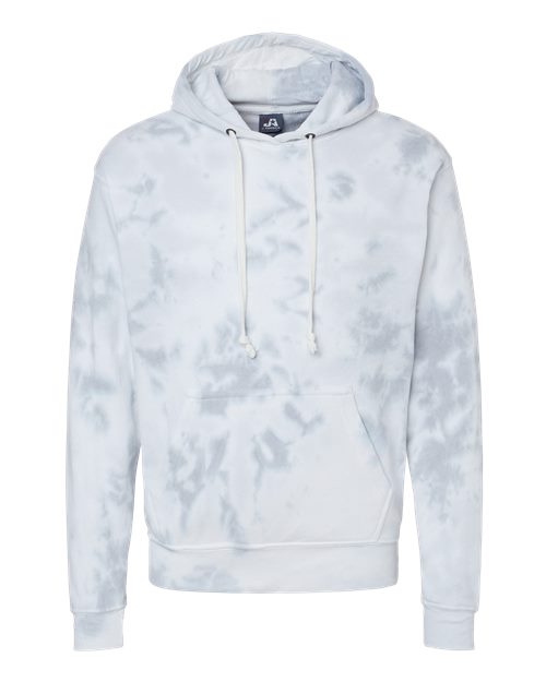 Load image into Gallery viewer, J. America 8861 Men's Tie-Dyed Fleece Hooded Sweatshirt - Grey Tie Dye