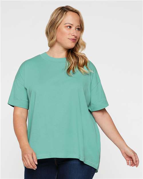 Load image into Gallery viewer, LAT 3519 Women's Hi-Lo Tee - Saltwater