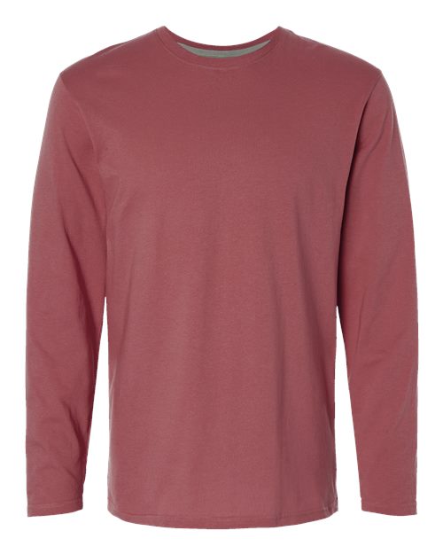 Load image into Gallery viewer, LAT 6918 Unisex Fine Jersey Long Sleeve Tee - Rouge