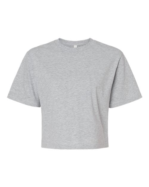 Load image into Gallery viewer, Women's Fine Jersey Boxy Tee - Heather Grey