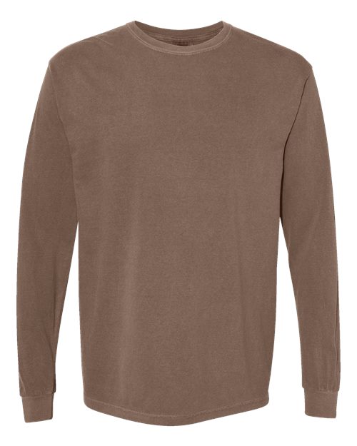 Load image into Gallery viewer, Unisex Garment-Dyed Heavyweight Long Sleeve T-Shirt - Espresso