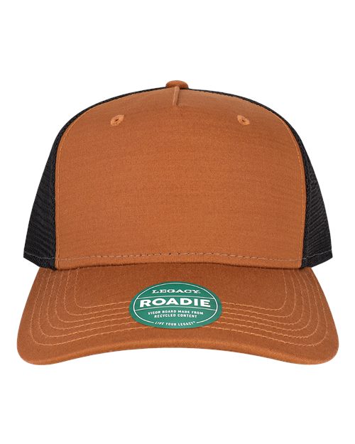 Load image into Gallery viewer, LEGACY ROADIE Five-Panel Adjustable Cap - Copper Slub/ Black