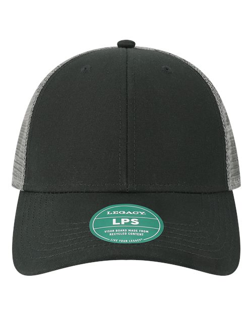 Load image into Gallery viewer, LEGACY LPS Lo-Pro Snapback Trucker Cap - Black/ Dark Grey