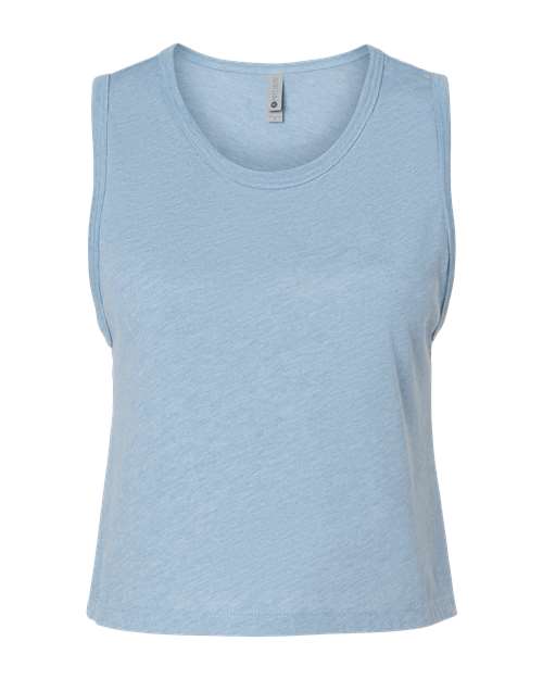 Load image into Gallery viewer, Women's Festival Crop Tank - Stonewash Denim