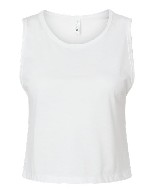 Load image into Gallery viewer, Women's Festival Crop Tank - White