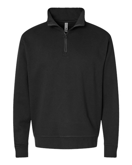 Load image into Gallery viewer, Unisex Fleece Quarter-Zip Pullover - Black