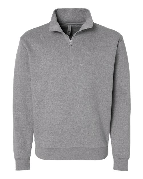 Load image into Gallery viewer, Unisex Fleece Quarter-Zip Pullover - Heather Grey