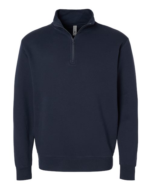 Load image into Gallery viewer, Unisex Fleece Quarter-Zip Pullover - Midnight Navy