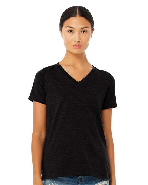 Load image into Gallery viewer, Women's Relaxed Heather CVC V-Neck Tee — product photo 12