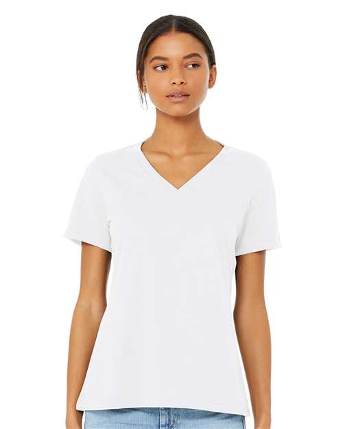 Load image into Gallery viewer, Women's Relaxed Heather CVC V-Neck Tee — product photo 13