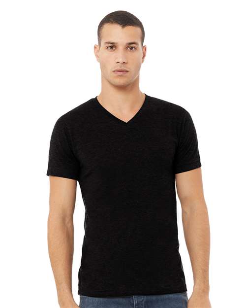 Load image into Gallery viewer, Unisex Heather CVC V-Neck Tee — product photo 21