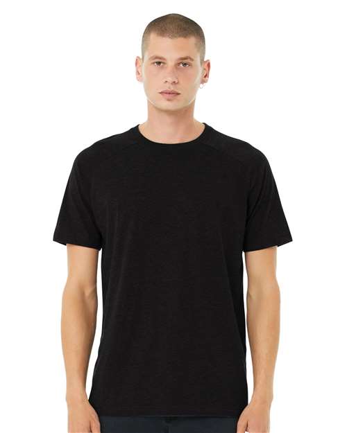 Load image into Gallery viewer, Men's Heather CVC Raglan Tee — product photo 2