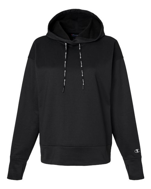 Load image into Gallery viewer, Women's Sport Hooded Sweatshirt - Black