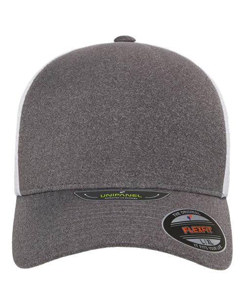 Load image into Gallery viewer, Flexfit 5511UP Unipanel™ Trucker Cap - Melange Heather/ White