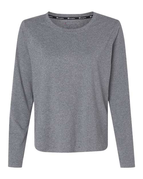 Load image into Gallery viewer, Women's Sport Soft Touch Long Sleeve T-Shirt - Ebony Heather