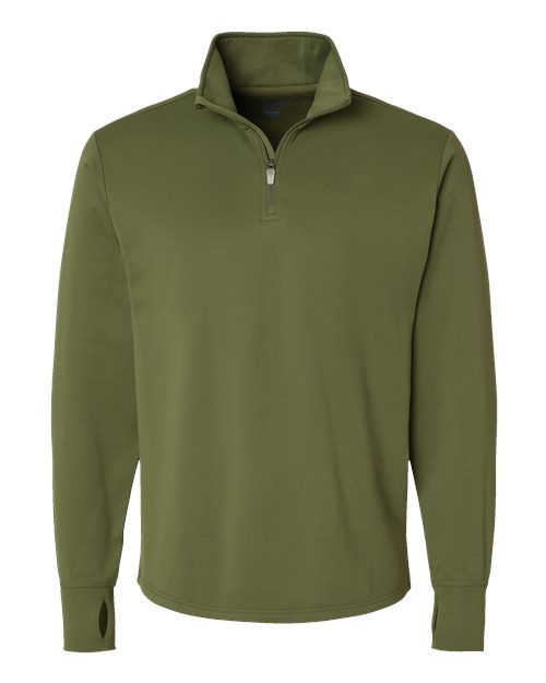 Load image into Gallery viewer, Unisex Sport Quarter-Zip Pullover - Fresh Olive