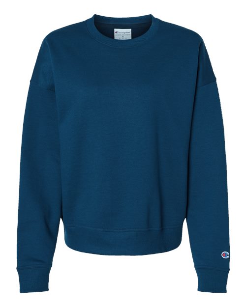 Load image into Gallery viewer, Women's Powerblend® Crewneck Sweatshirt - Late Night Blue