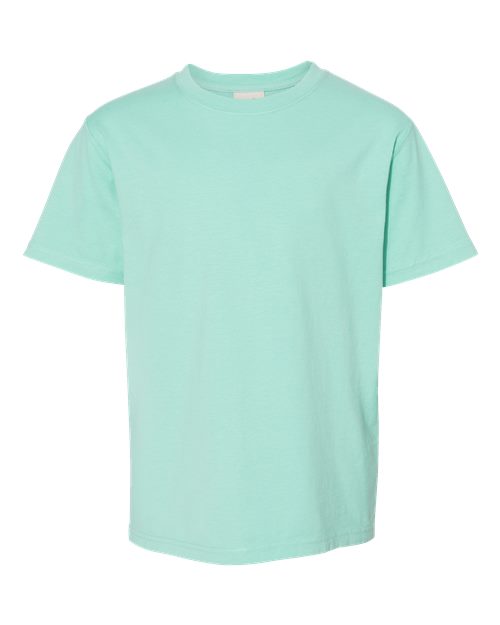 Load image into Gallery viewer, Youth Garment-Dyed T-Shirt - Honeydew