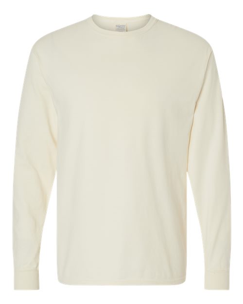 Load image into Gallery viewer, Unisex Garment-Dyed Long Sleeve T-Shirt - Parchment