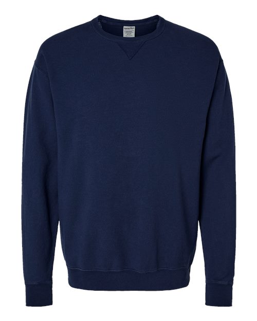 Load image into Gallery viewer, Unisex Garment-Dyed Crewneck Sweatshirt - Navy