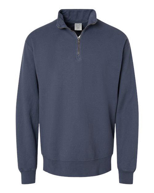 Load image into Gallery viewer, Unisex Garment-Dyed Quarter-Zip Sweatshirt - Anchor Slate