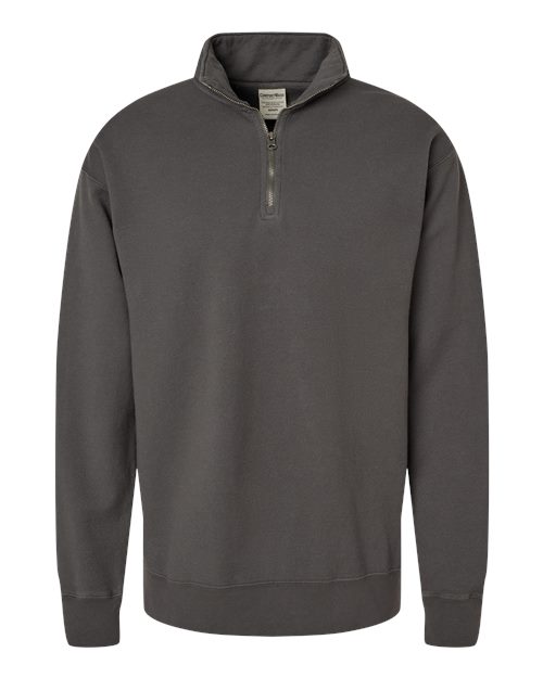 Load image into Gallery viewer, Unisex Garment-Dyed Quarter-Zip Sweatshirt - New Railroad Grey