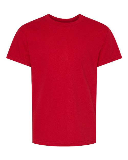 Load image into Gallery viewer, Youth Essential-T T-Shirt - Athletic Crimson
