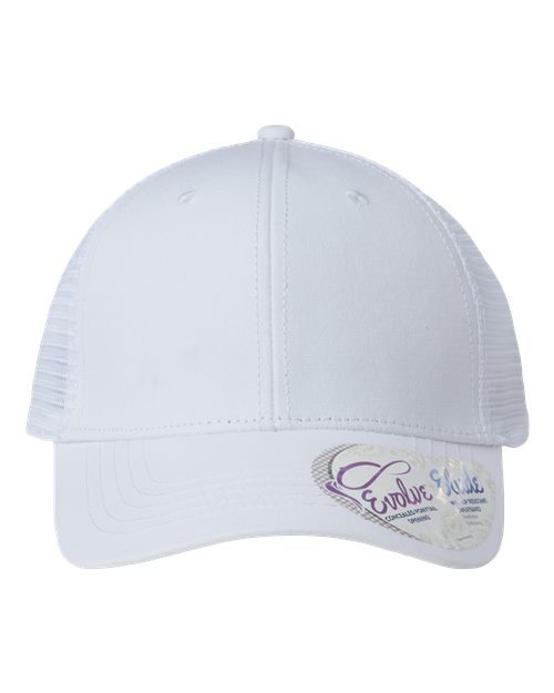 Load image into Gallery viewer, Infinity Her CHARLIE Women's Modern Trucker Cap - White/ White