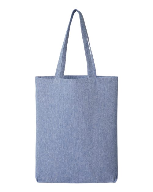 Load image into Gallery viewer, OAD OAD106R Midweight Recycled Gusseted Tote - Heather Medium Blue