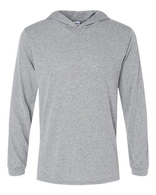 Load image into Gallery viewer, Paragon 220 Unisex Bahama Performance Hooded Long Sleeve T-Shirt - Heather Grey