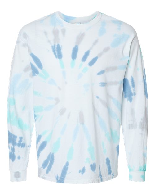 Load image into Gallery viewer, Colortone 2000 Unisex Tie-Dyed Long Sleeve T-Shirt - Glacier