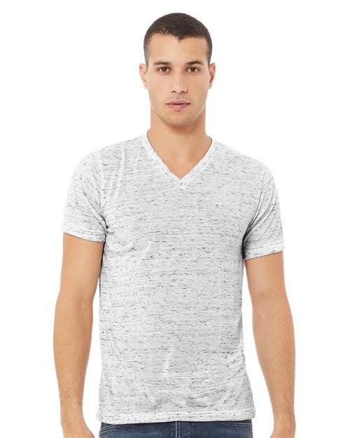 Load image into Gallery viewer, Unisex Textured Jersey V-Neck Tee — blank t-shirt for DTF printing