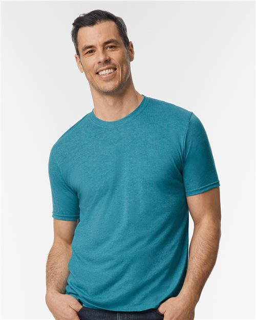 Load image into Gallery viewer, Unisex Softstyle® Triblend T-Shirt — blank t-shirt for DTF printing