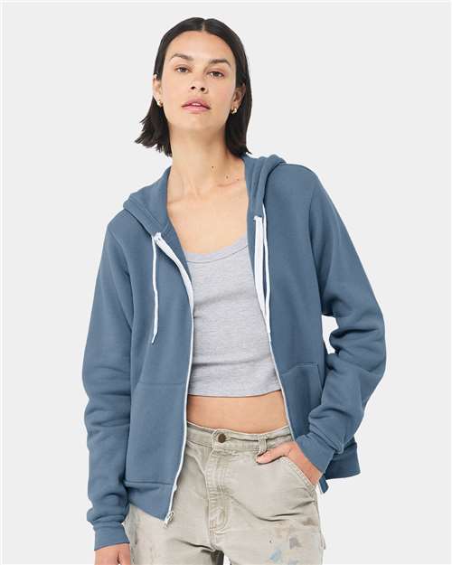 Load image into Gallery viewer, Unisex Sponge Fleece Full-Zip Hoodie Sweatshirt — product photo 40