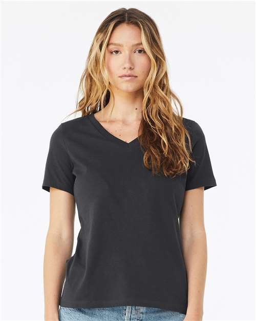 Load image into Gallery viewer, Women’s Relaxed Jersey V-Neck Tee — product photo 4
