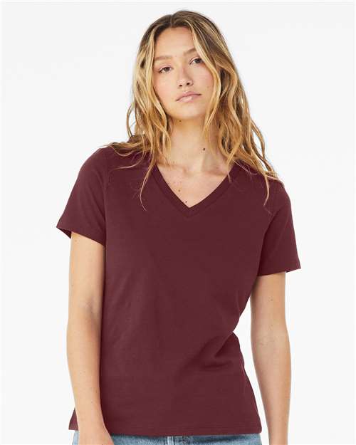 Load image into Gallery viewer, Women’s Relaxed Jersey V-Neck Tee — product photo 6