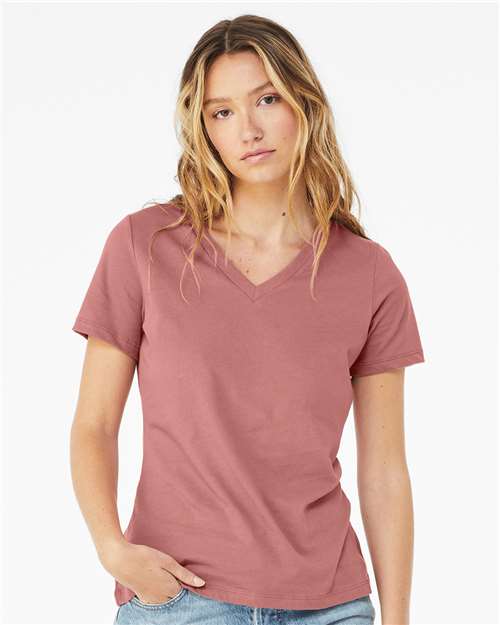 Load image into Gallery viewer, Women’s Relaxed Jersey V-Neck Tee — product photo 7