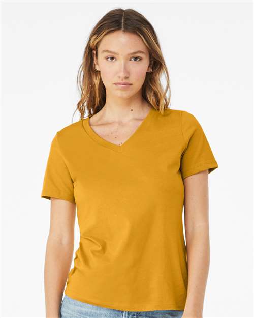 Load image into Gallery viewer, Women’s Relaxed Jersey V-Neck Tee — product photo 9