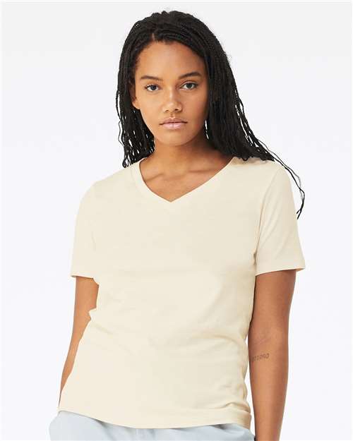 Load image into Gallery viewer, Women’s Relaxed Jersey V-Neck Tee — product photo 10