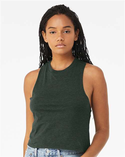 Load image into Gallery viewer, Women's Racerback Crop Tank — product photo 6