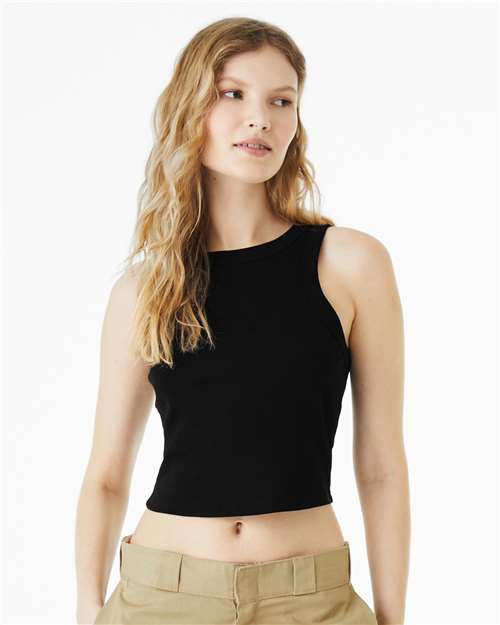 Load image into Gallery viewer, Women's Micro Rib Racer Tank — product photo 2