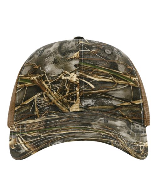 Load image into Gallery viewer, Richardson 111P Garment Washed Printed Trucker Cap - Realtree Max 7/ Buck