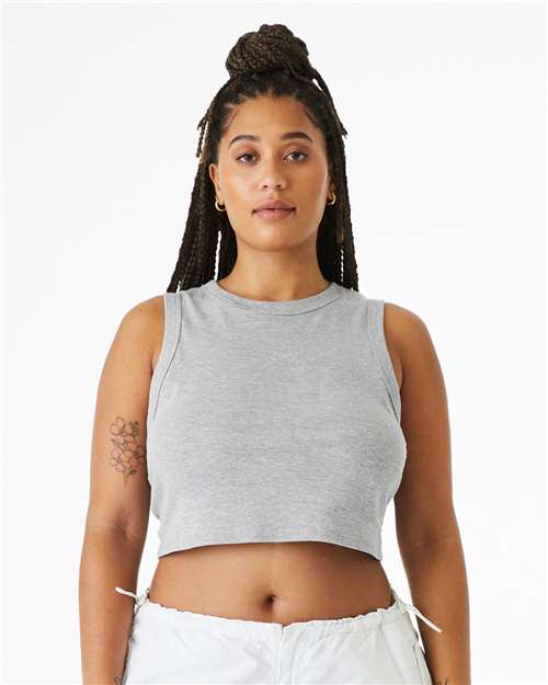 Load image into Gallery viewer, Women's Micro Rib Muscle Crop Tank — product photo 1